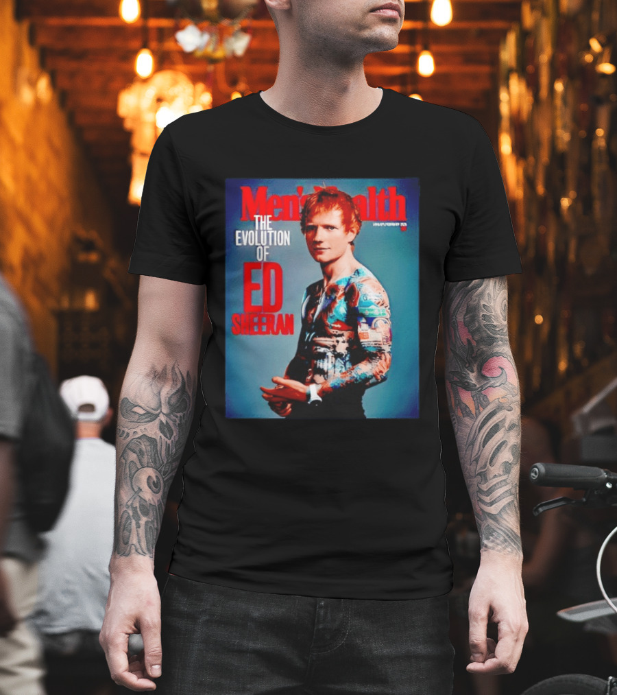 Men's Health UK January February Issue The Evolution Of Ed Sheeran T-Shirt