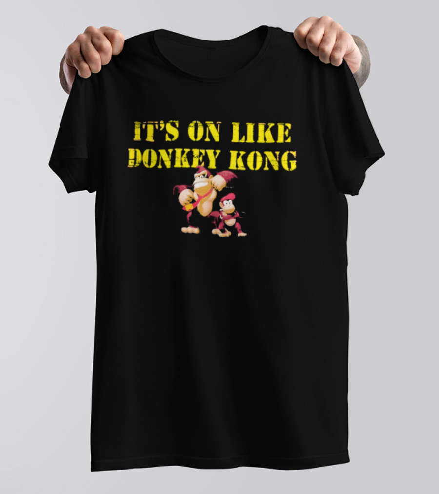 It's On Like Donkey Kong Retro Gaming Characters T-Shirt