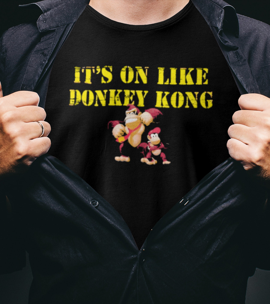 It's On Like Donkey Kong Retro Gaming Characters T-Shirt