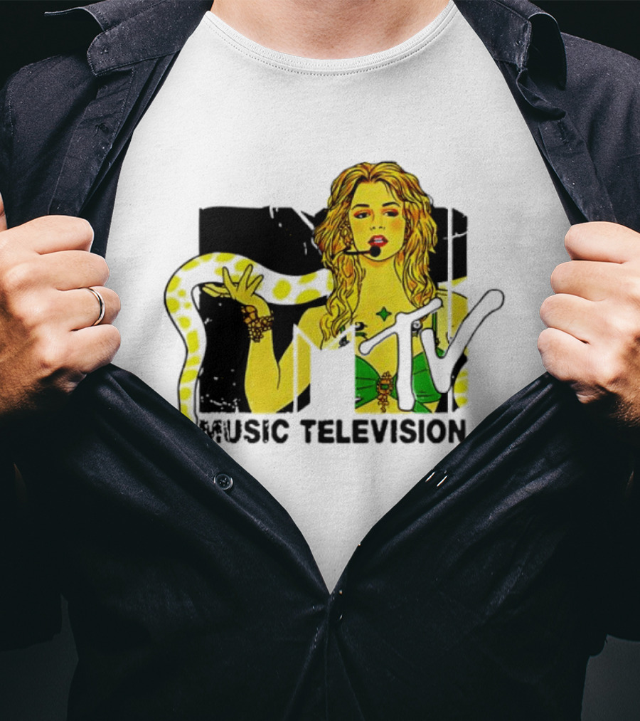 Britney Spears MTV Music Television Snake T-Shirt