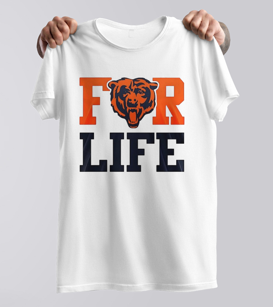 Chicago Bears I Bleed Blue And Orange For Life T-Shirt