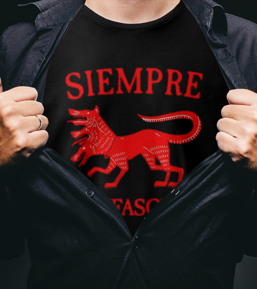Siempre Antifascista Three Headed Dog Cerberus T-Shirt