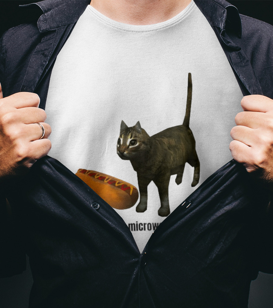 I Deserve An Microwaved Hot Dog Cat And Sausage Combo T-Shirt