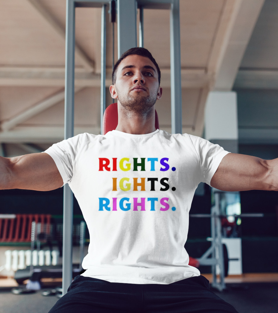 LGBT Rights Rights Rights Rainbow Pride T-Shirt