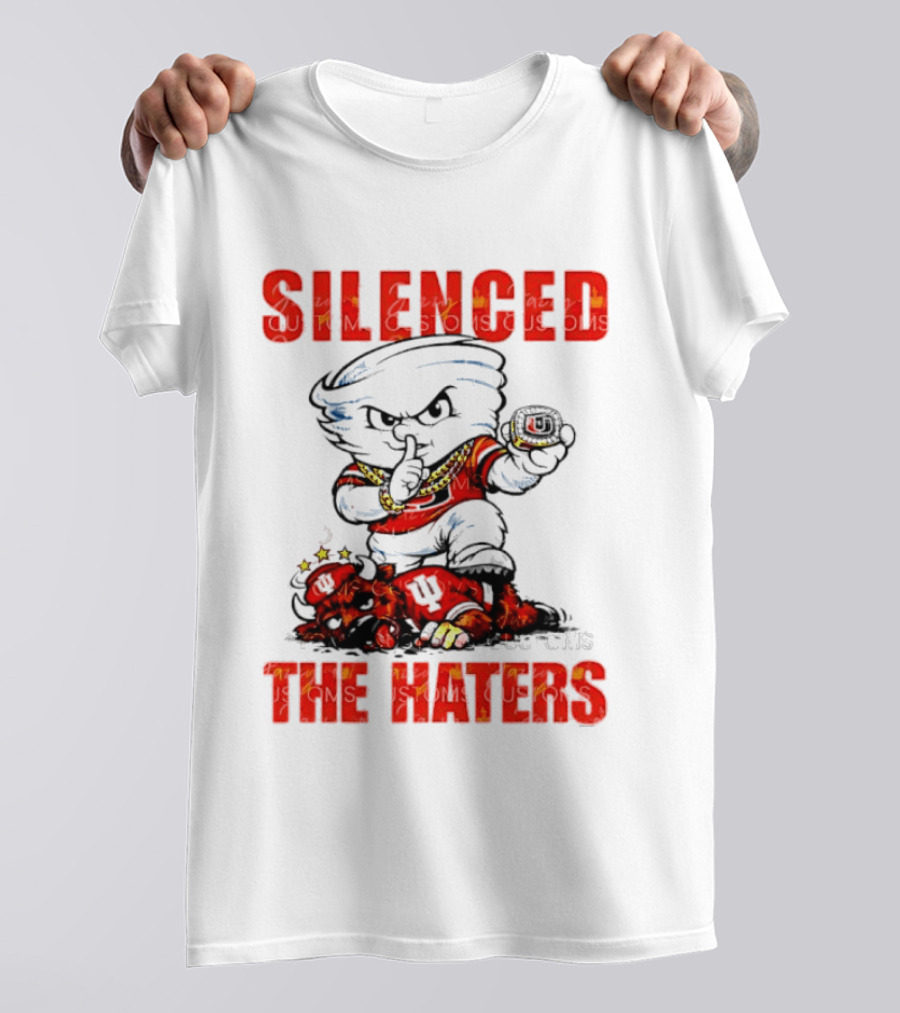 Miami Hurricanes Silenced The Haters Bold Cartoon T-Shirt