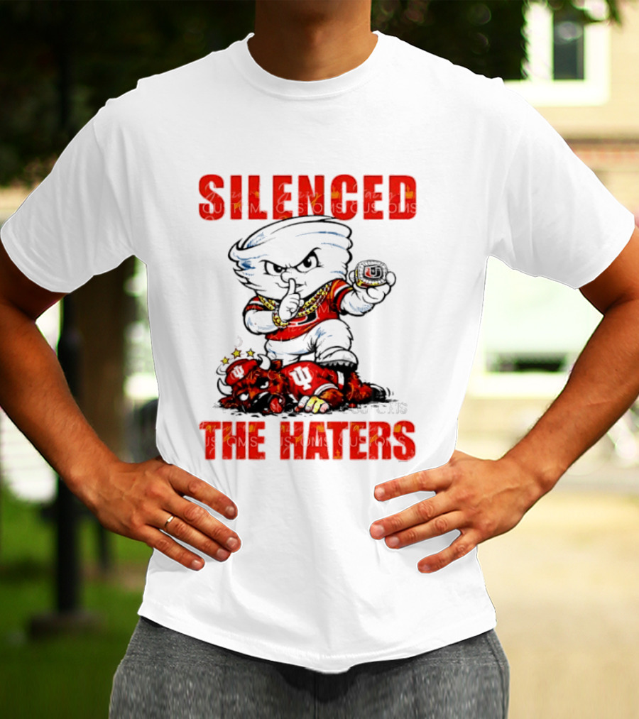 Miami Hurricanes Silenced The Haters Bold Cartoon T-Shirt