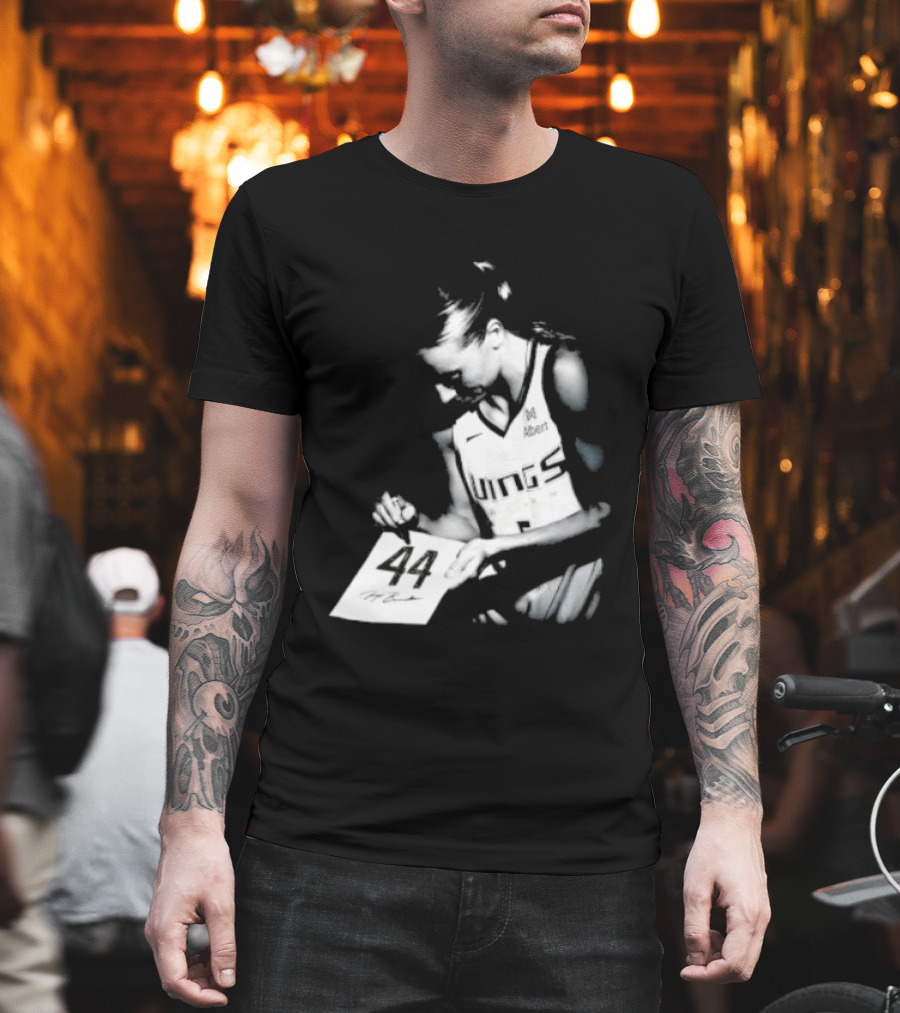 Paige Bueckers 44 Dallas Wings Basketball Women's Team Jersey T-Shirt