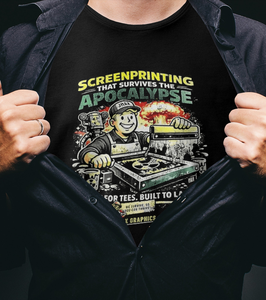 Screenprinting Apocalypse Built To Last T-Shirt