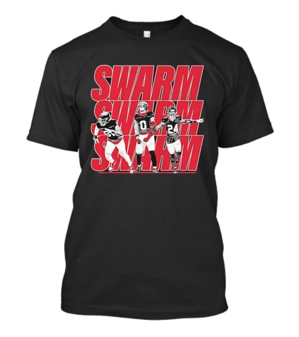 Houston Texans Swarm Swarm Swarm Derek Stingley Jr Football T-Shirt