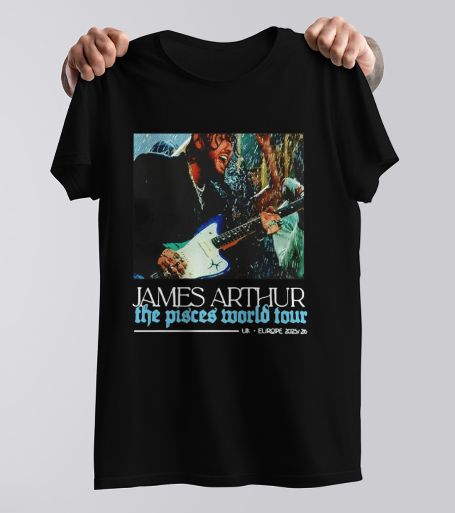 JAMES ARTHUR The Pisces World Tour UK Europe 2023/24 T-Shirt