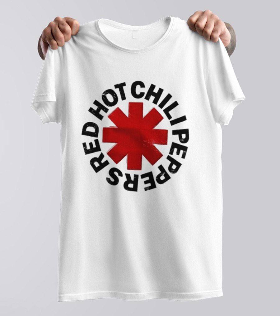 Red Hot Chili Peppers Red Asterisk Iconic Band T-Shirt