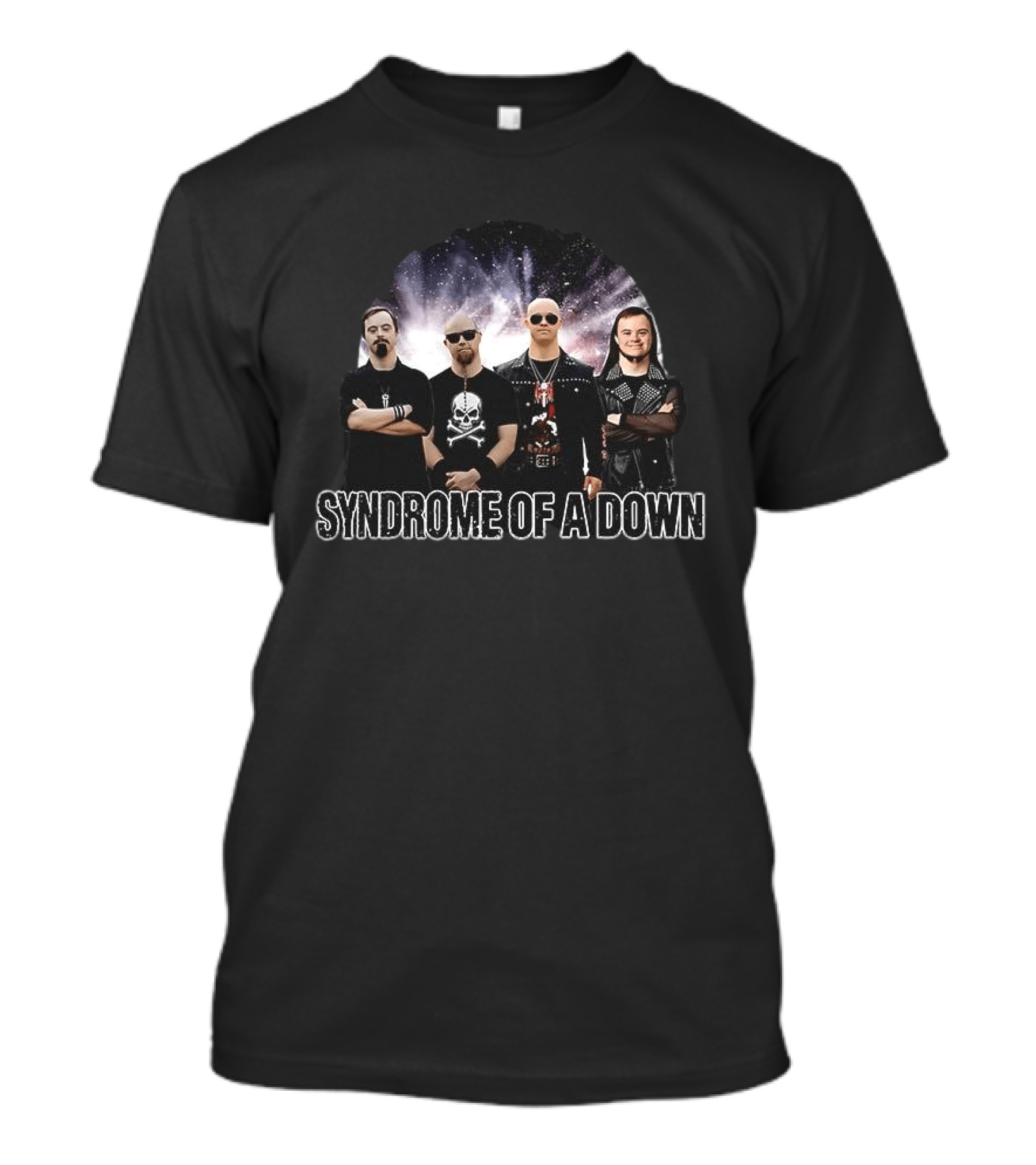 SYNDROME OF A DOWN Meme Band Parody Cosmic T-Shirt
