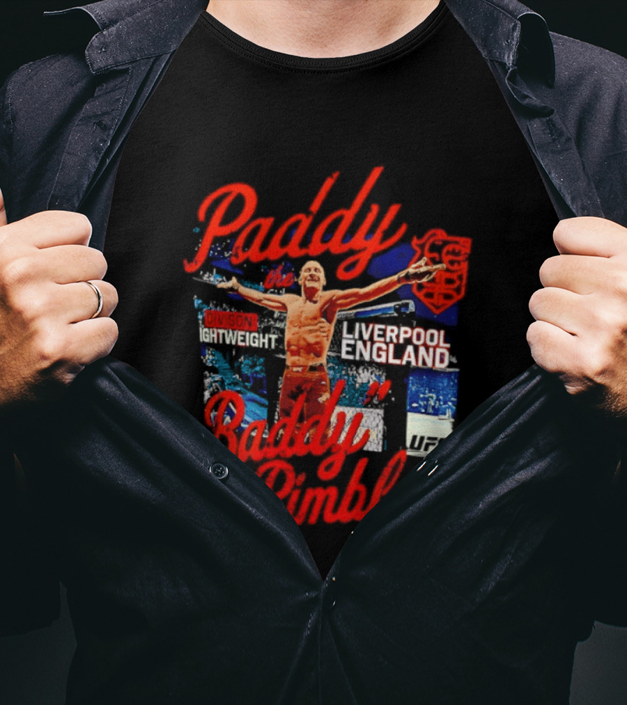 Paddy The Baddy Pimblett Liverpool England UFC Fighter T-Shirt
