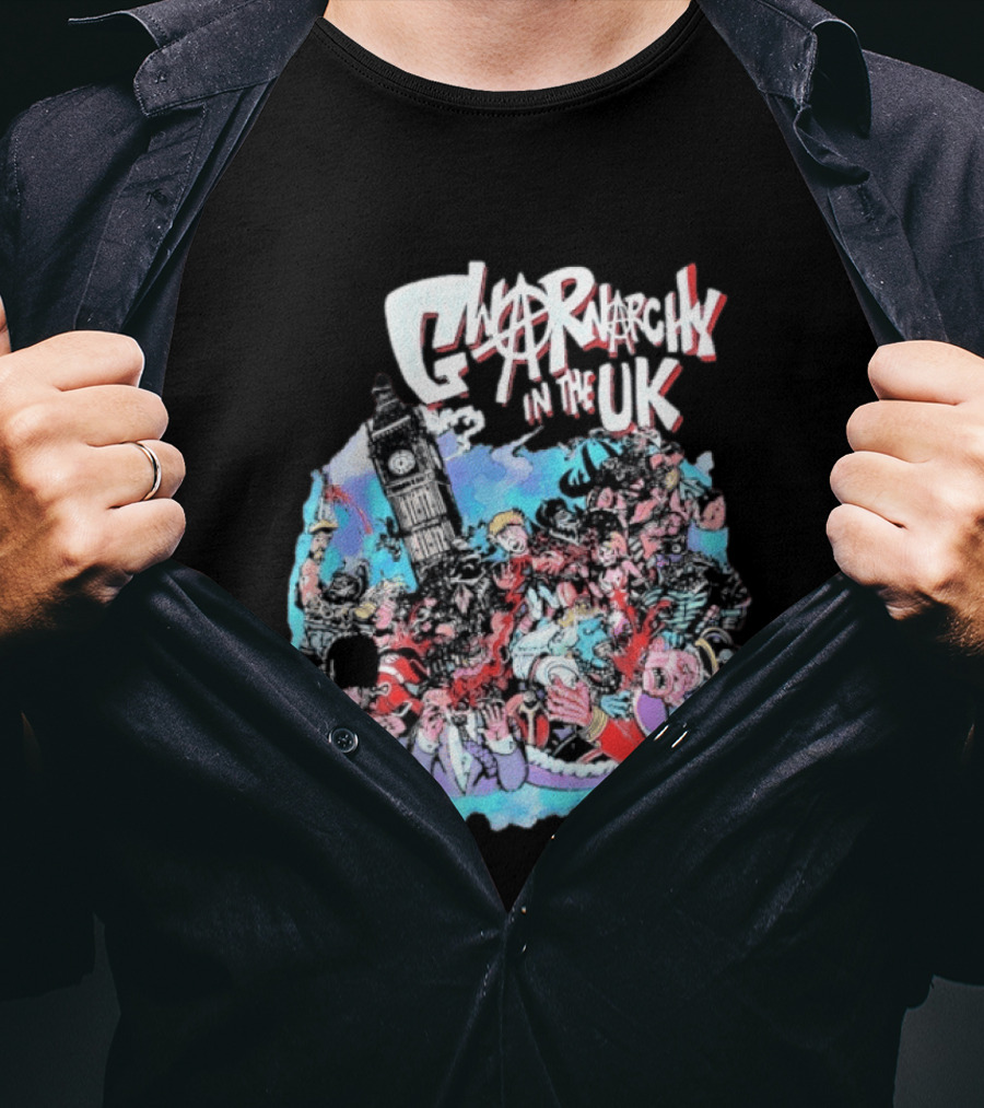 Anarchy In The UK Big Ben Chaotic Punk Scene Soccer UK T-Shirt