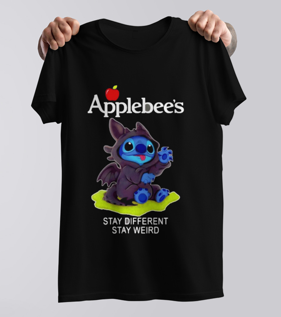 Applebee's Toothless Stitch Stay Different Stay Weird T-Shirt