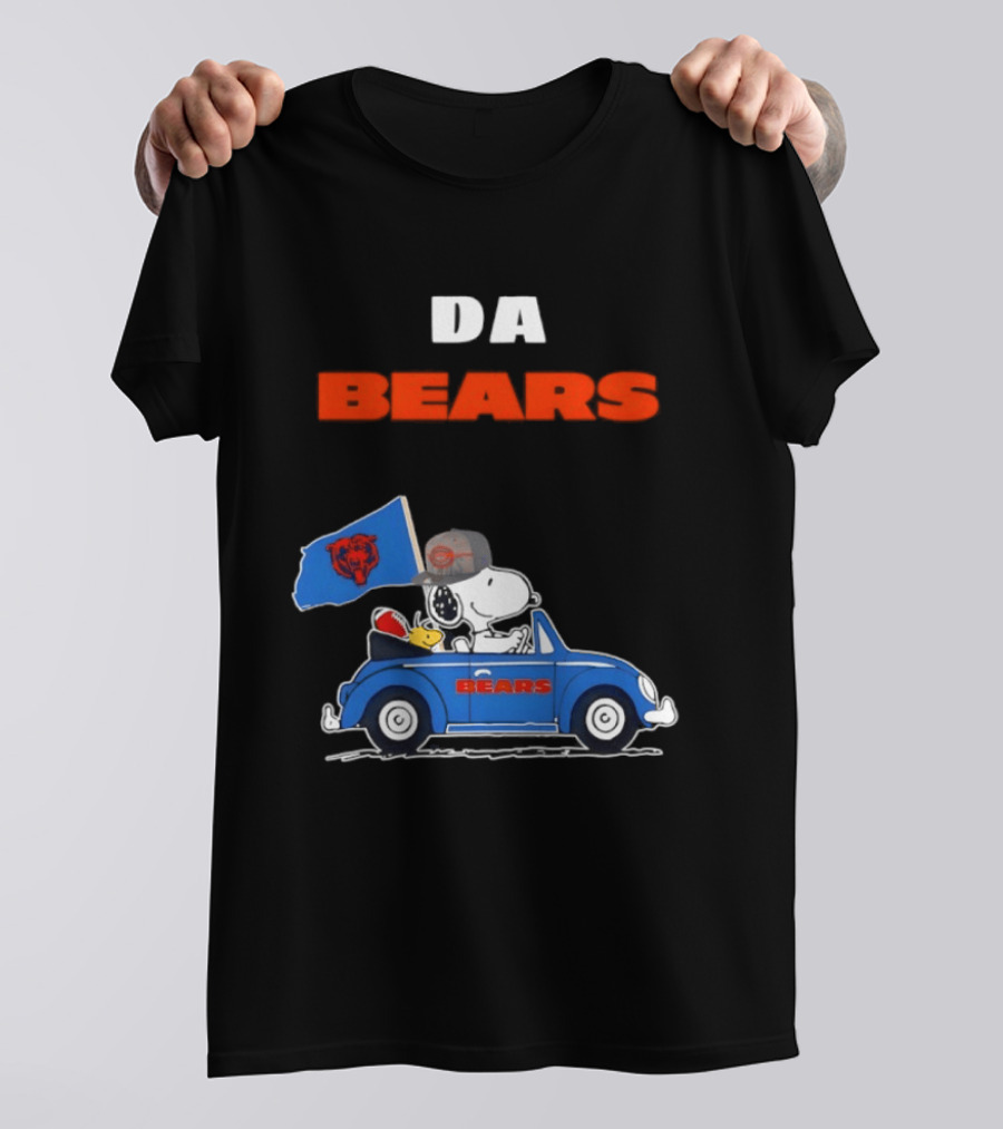 Chicago Bears Snoopy Woodstock Car Da Bears T-Shirt