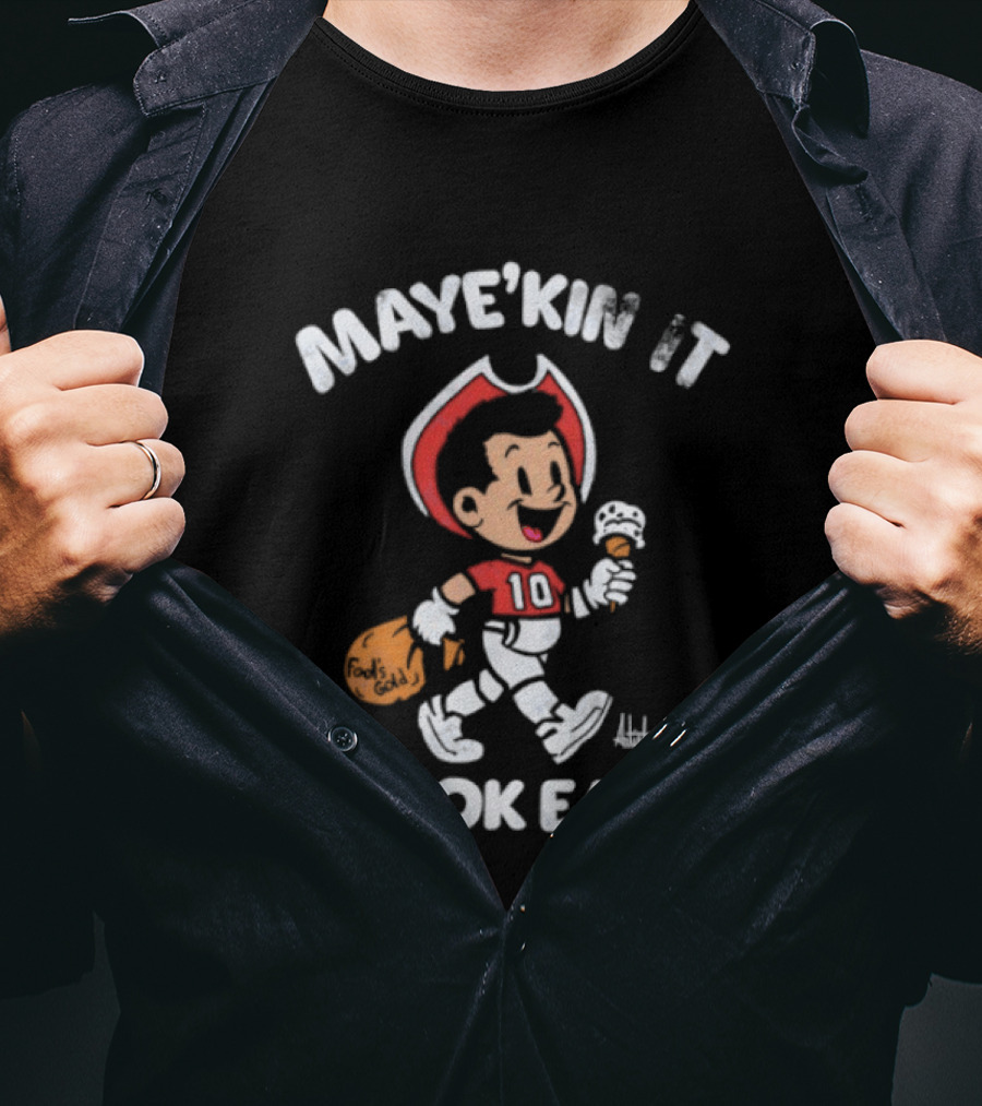 Maye'kin It Look Easy Chicken Drumstick Cartoon T-Shirt