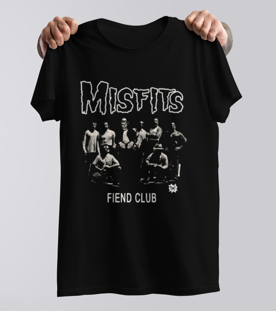 Misfits Fiend Club Band Skull T-Shirt