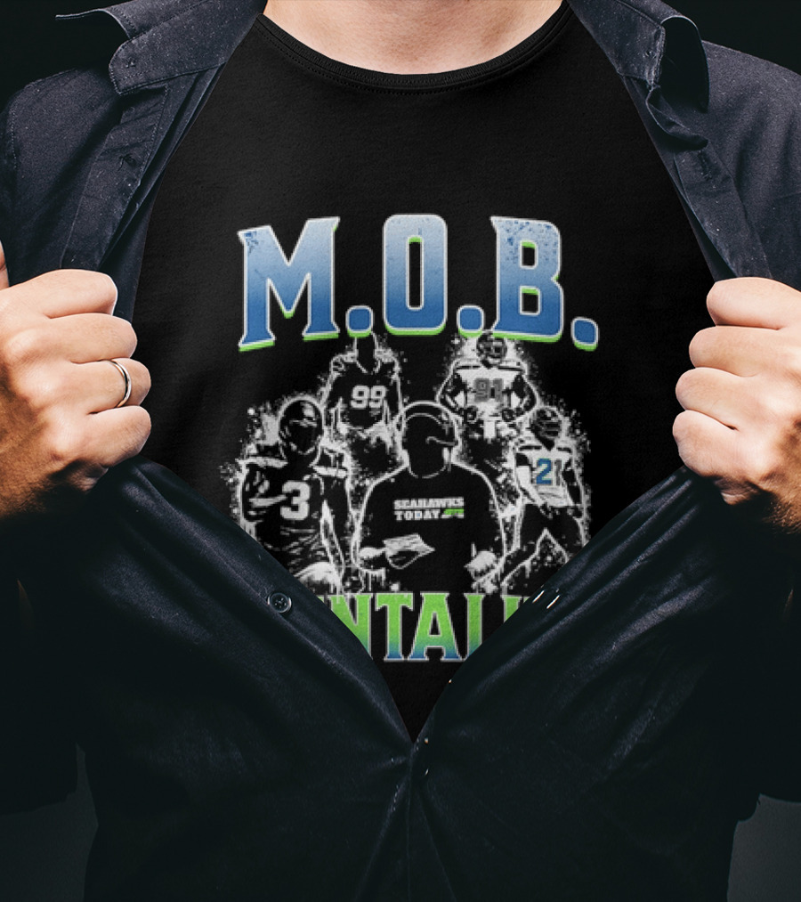 M.O.B. Mentality Seattle Seahawks Team Spirit T-Shirt