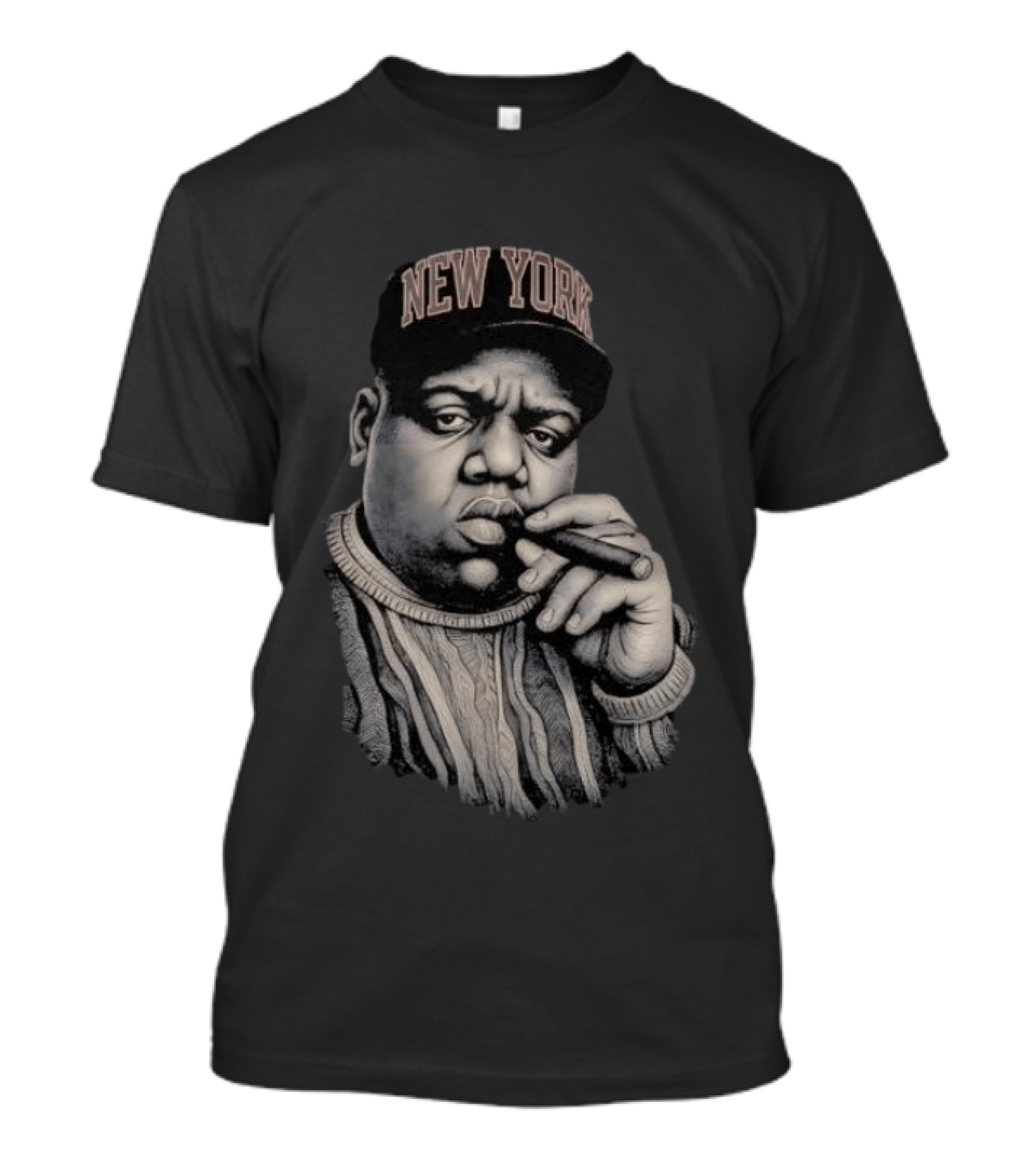 New York Biggie Iconic Portrait Cigar Hat Sweater T-Shirt