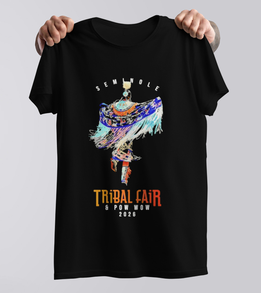 Seminole Tribal Fair Pow Wow 2026 Colorful Traditional Dance T-Shirt