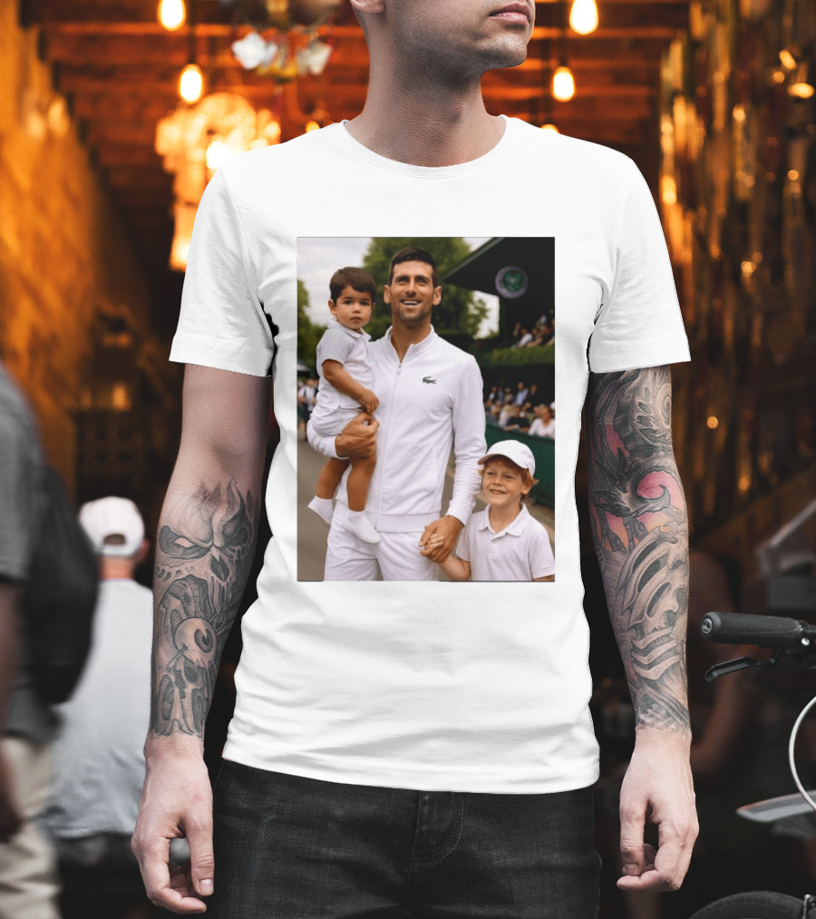 Djokovic Alcaraz And Jannik Kid Australian Open T-Shirt
