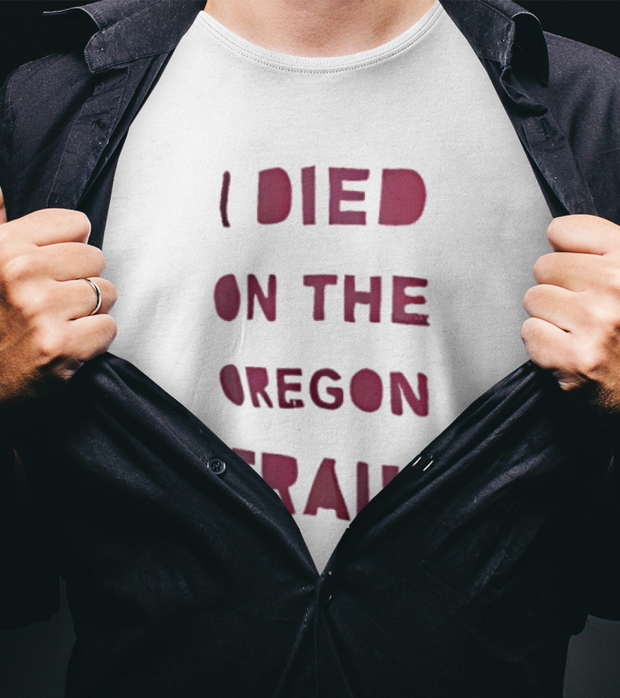 I Died On The Oregon Trail Retro Video Game Nostalgia T-Shirt