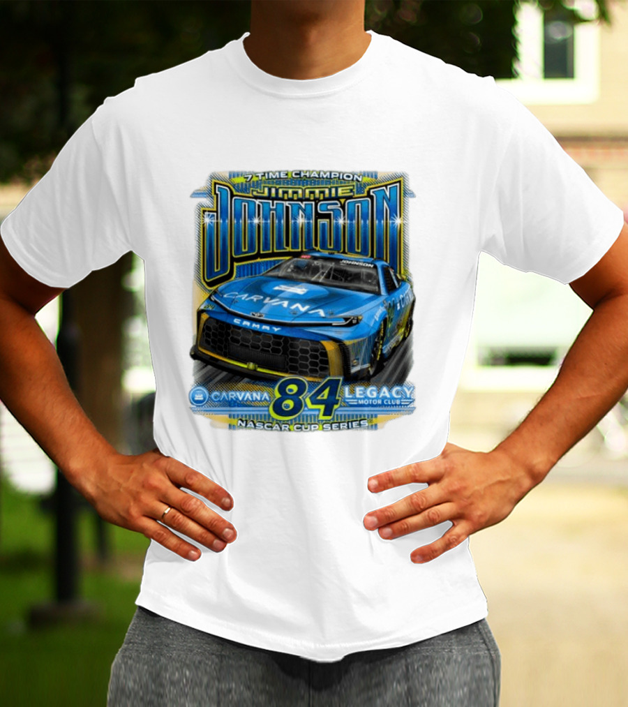 7 Time Champion Jimmie Johnson Carvana 84 Legacy Motor Club Nascar Cup Series T-Shirt