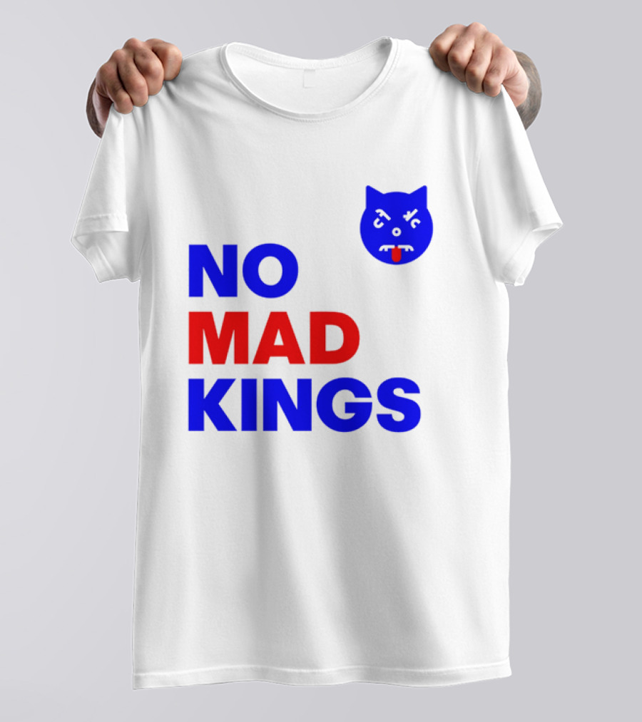 Nomad Kings Blue Red Cat Face T-Shirt