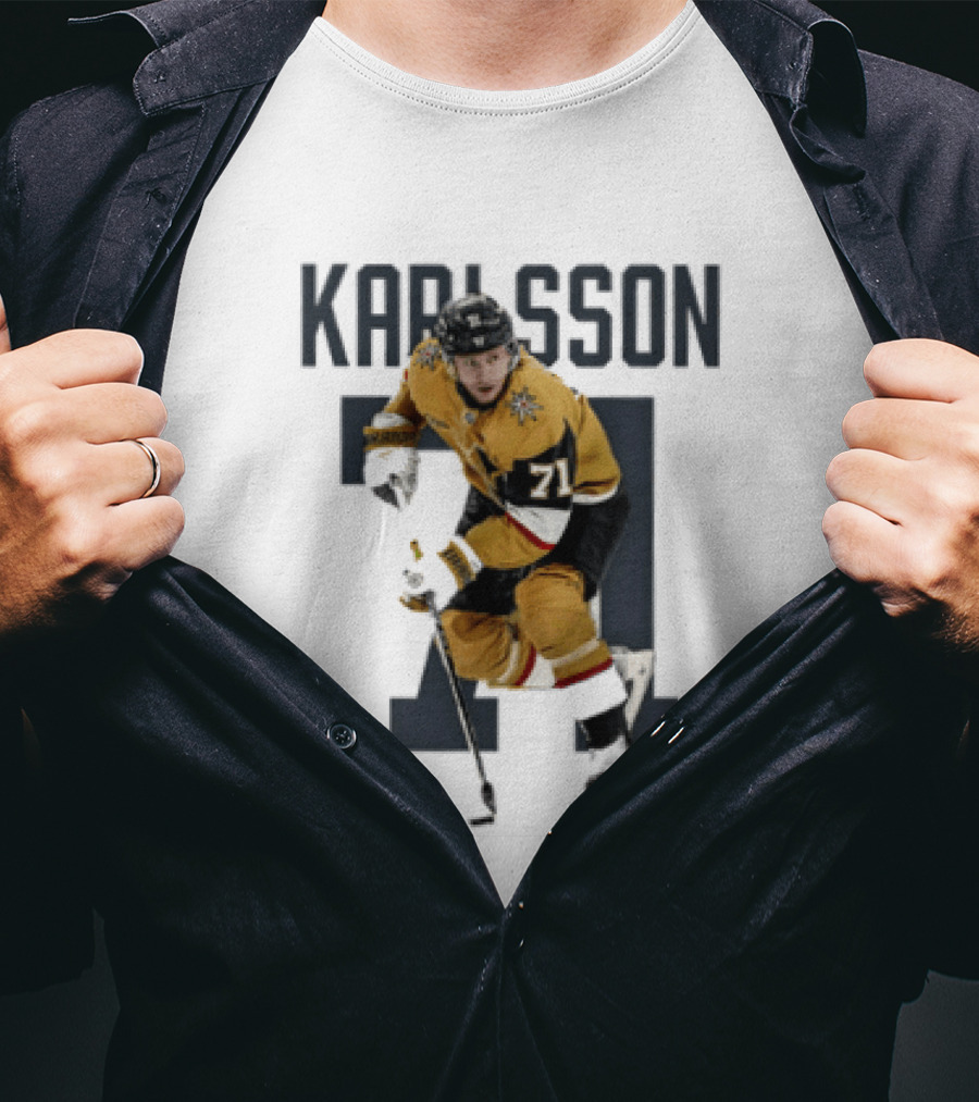 William Karlsson 71 Vegas Golden Knights Player Team Name T-Shirt