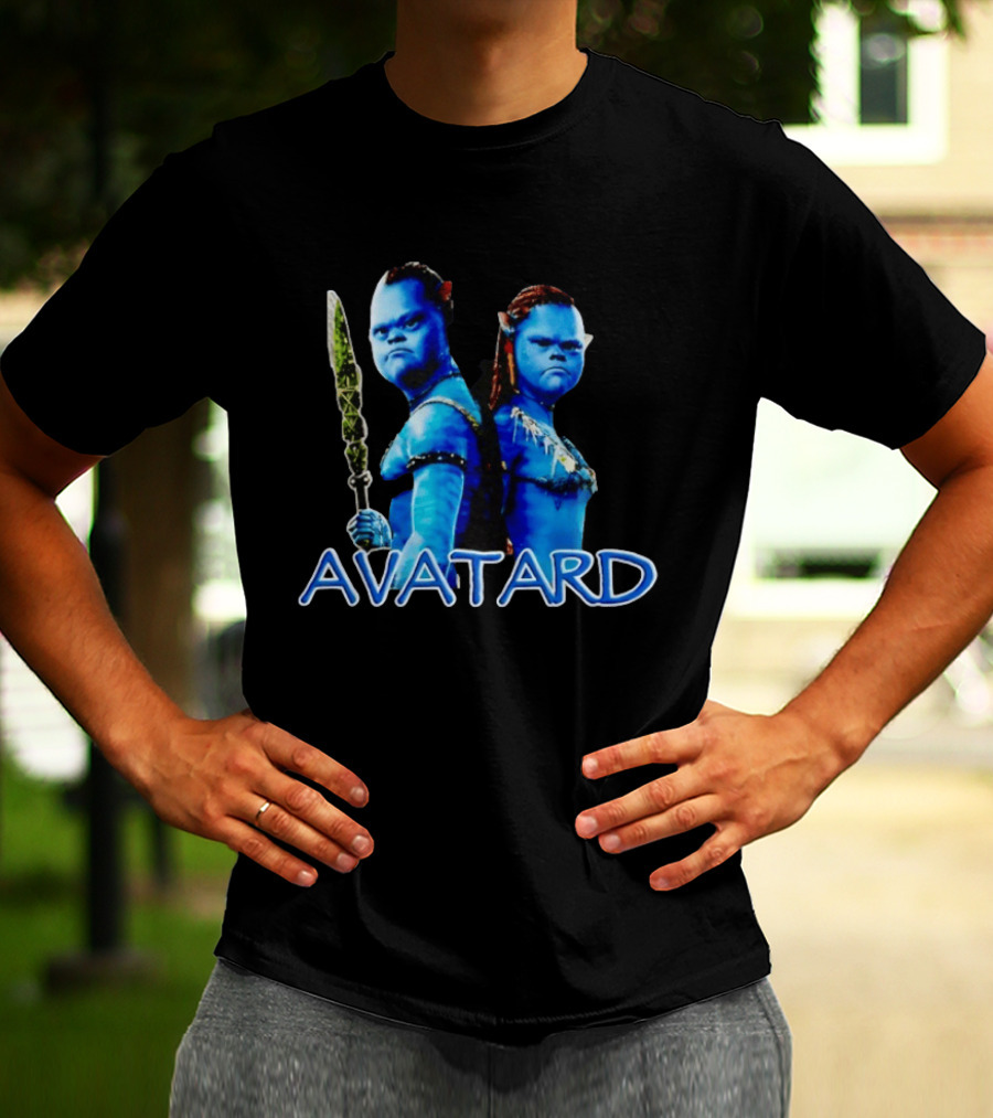 Avatard Meme Blue Characters With Spear T-Shirt