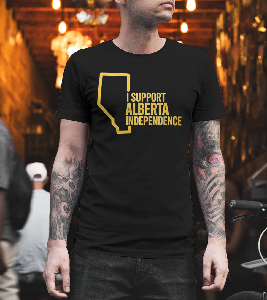 I Support Alberta Independence Map T-Shirt