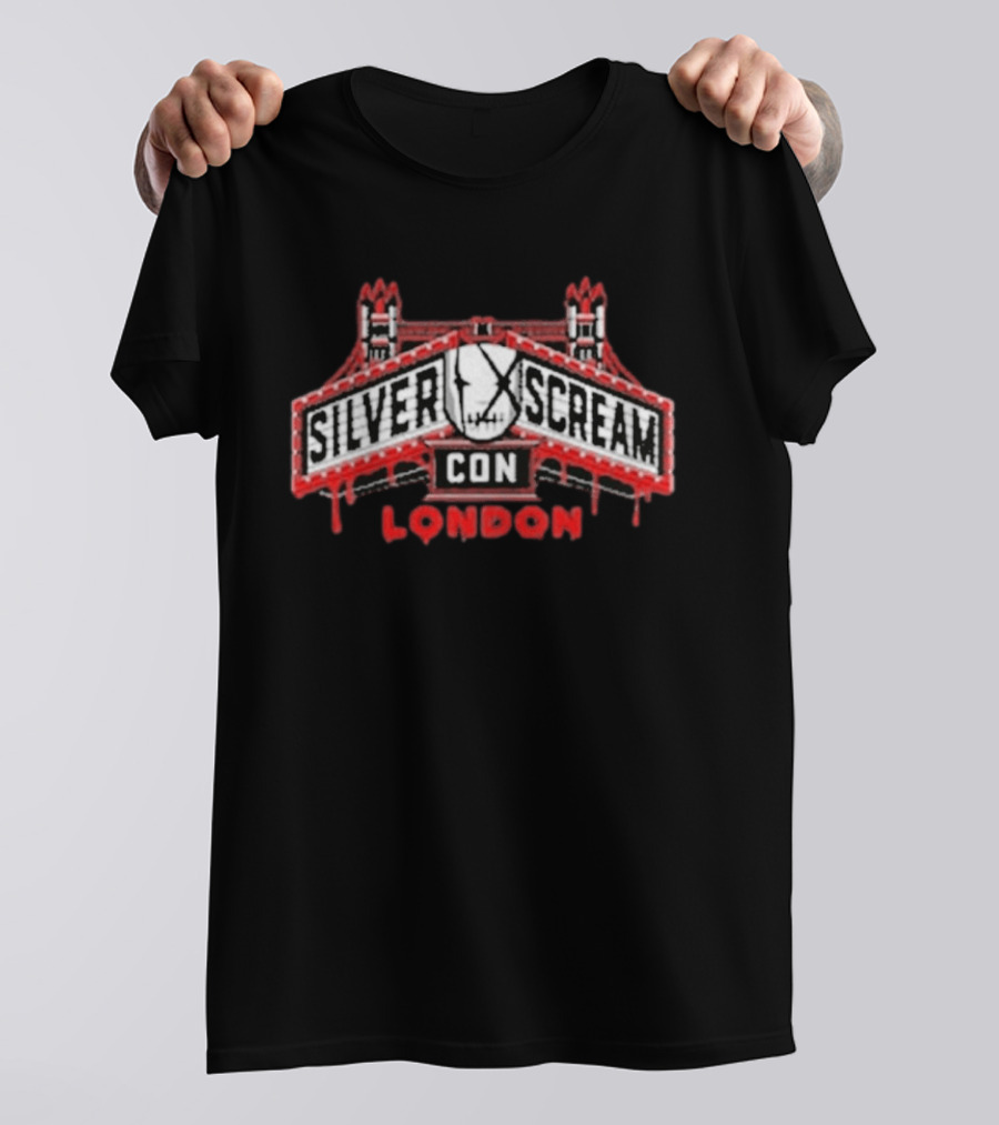 SILVER SCREAM CON LONDON Horror Event Tower Bridge T-Shirt