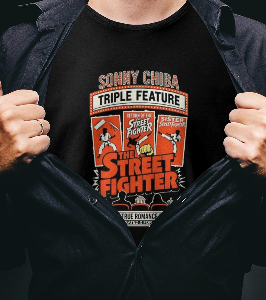 Sonny Chiba Triple Feature The Street Fighter Return Of The Sister Street Fighter T-Shirt