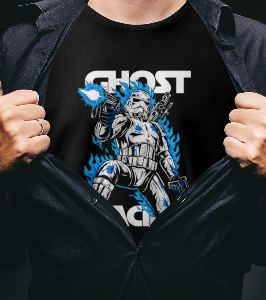 Ghost Racing Lone Trooper Stormtrooper Galactic Combat Blaze T-Shirt