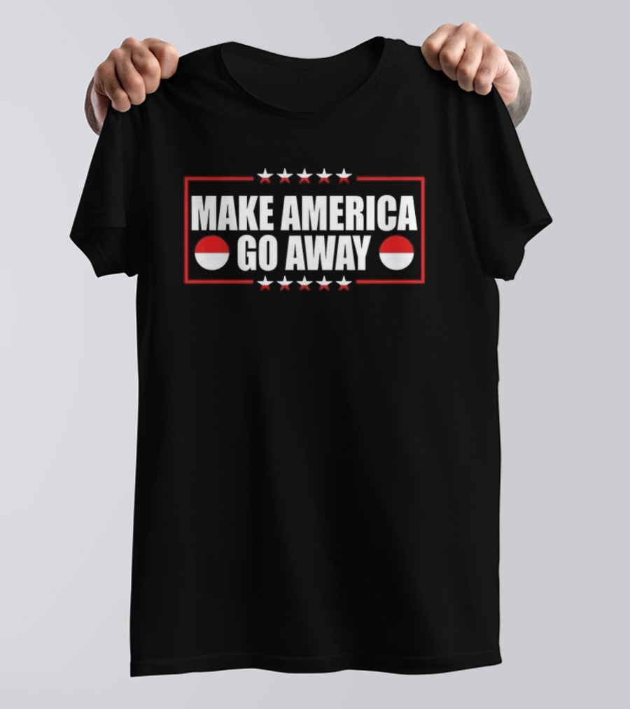 Make America Go Away Greenland Flag Parody MAGA Stars And Bars T-Shirt