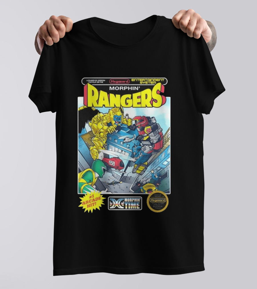 Morphin Rangers Megazord Vs Goldar Arcade Hit T-Shirt