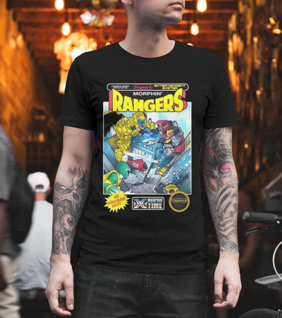 Morphin Rangers Megazord Vs Goldar Arcade Hit T-Shirt