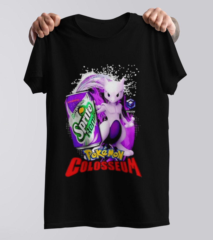 Mewtwo Sprite Remix Pokémon Colosseum Collaboration Vintage Aesthetic T-Shirt