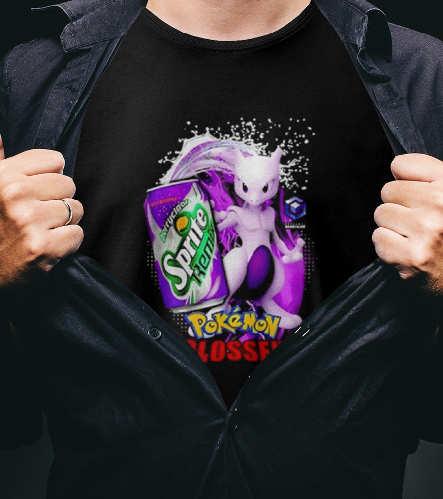 Mewtwo Sprite Remix Pokémon Colosseum Collaboration Vintage Aesthetic T-Shirt