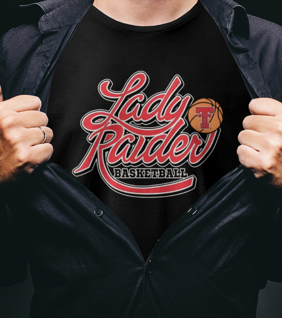 Lady Raider Basketball Texas Tech NCAA Shadowed T-Shirt