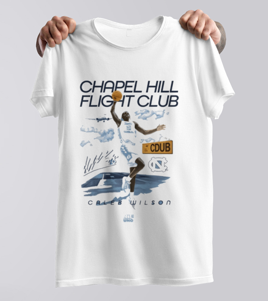 Caleb Wilson Chapel Hill Flight Club North Carolina Tar Heels CDUB T-Shirt