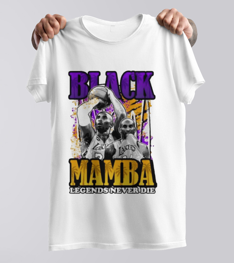 Black Mamba Lakers Legends Never Die T-Shirt