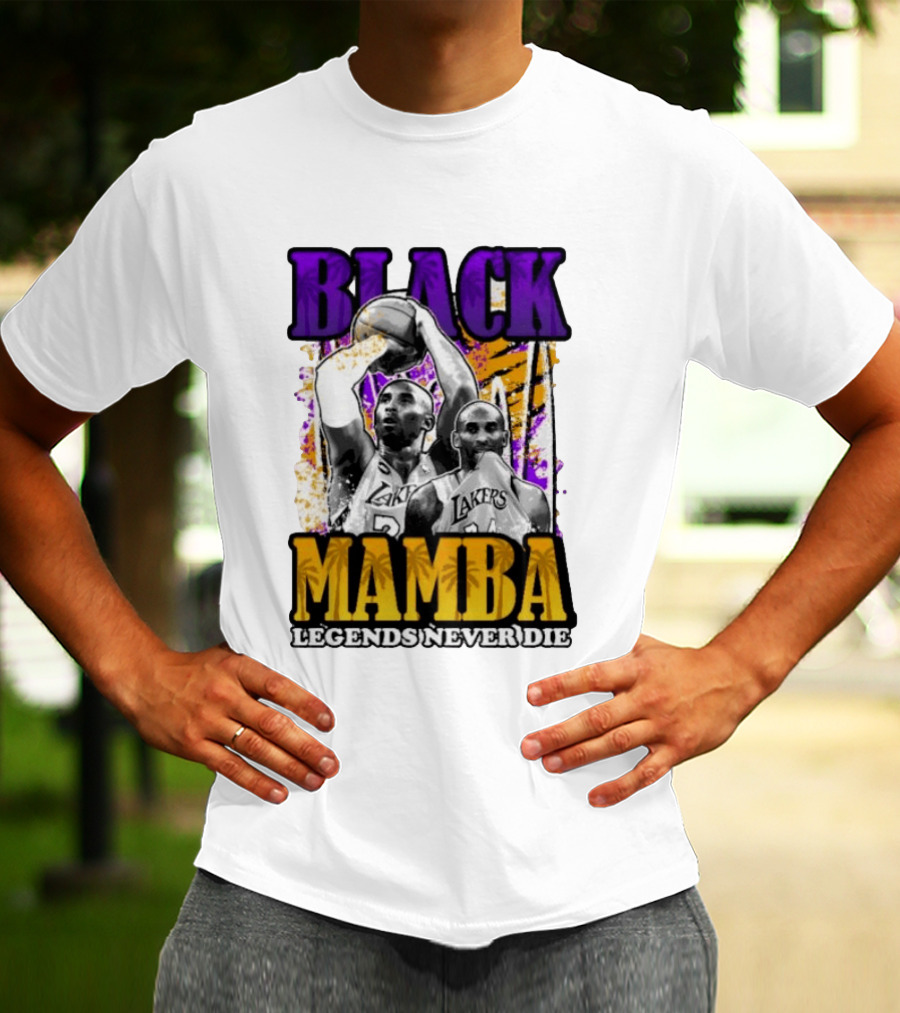 Black Mamba Lakers Legends Never Die T-Shirt