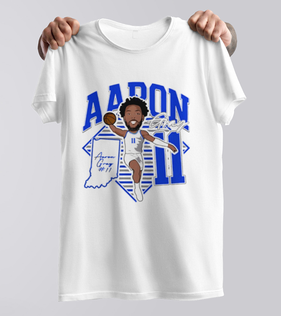 Aaron Gray 11 Basketball New Orleans Hornets Indiana T-Shirt
