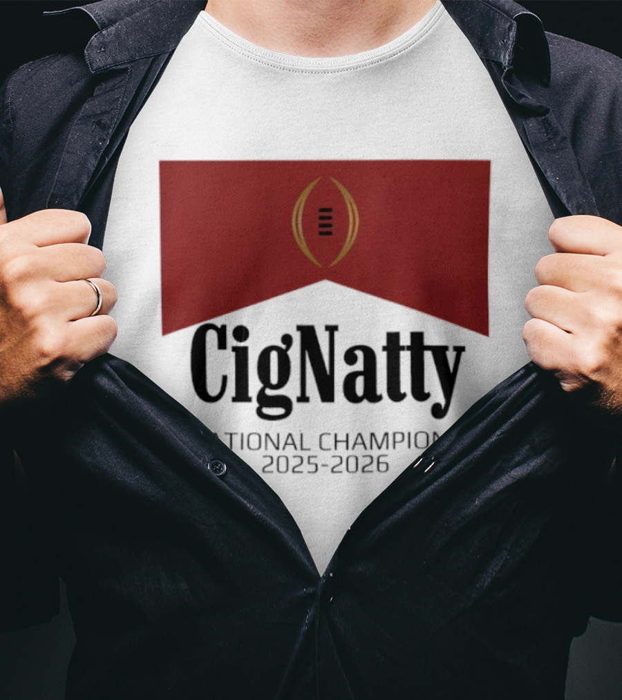 Cig Natty Indiana National Champions 2025 2026 Football T-Shirt