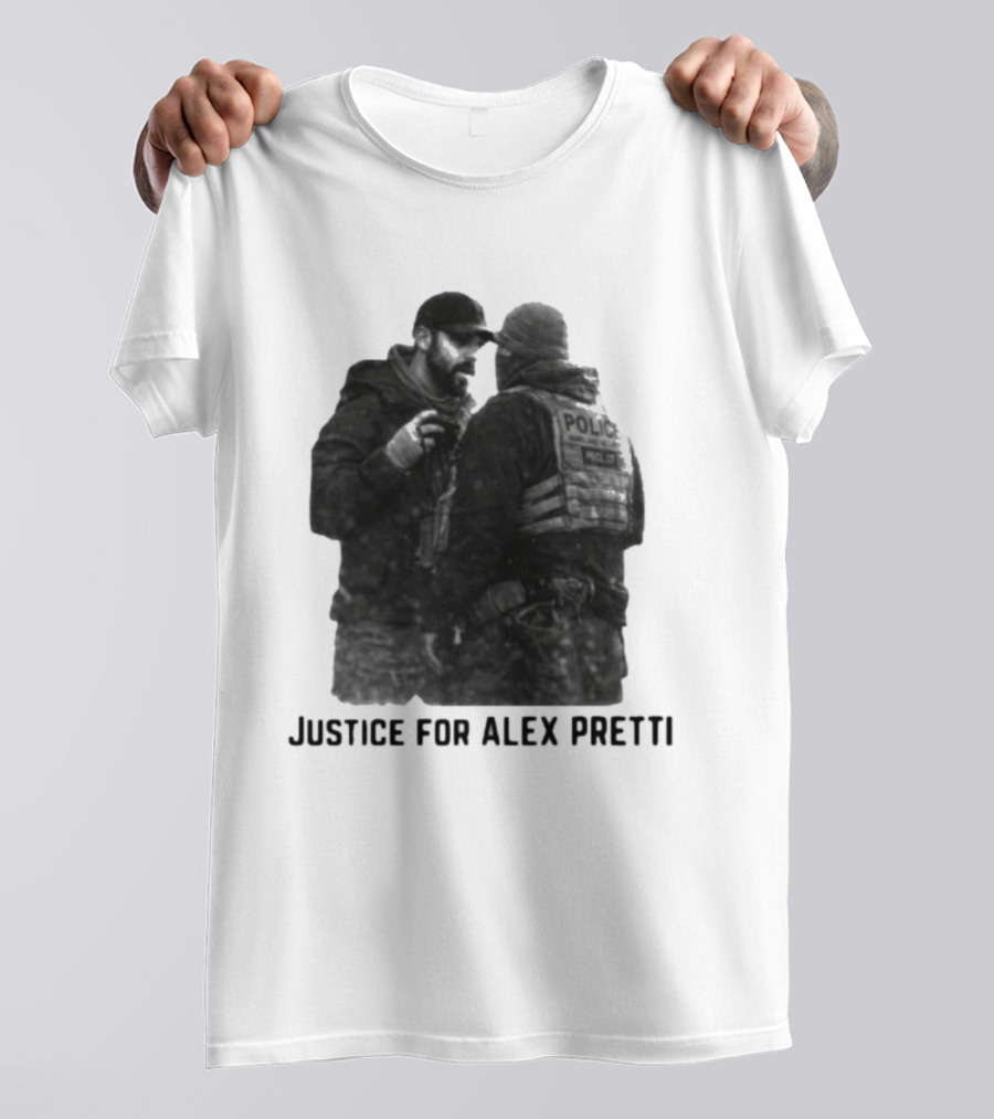 Justice For Alex Pretti Police Encounter T-Shirt