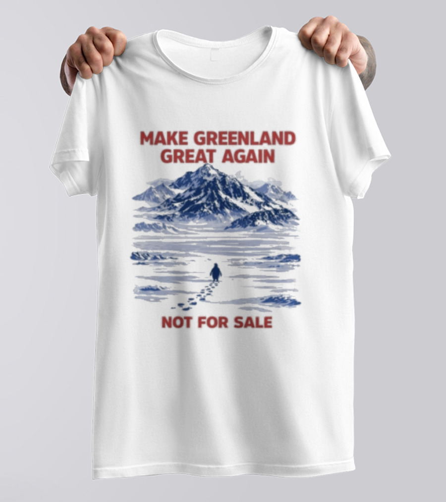Make Greenland Great Again Not For Sale Penguin Greenland Anti Trump T-Shirt