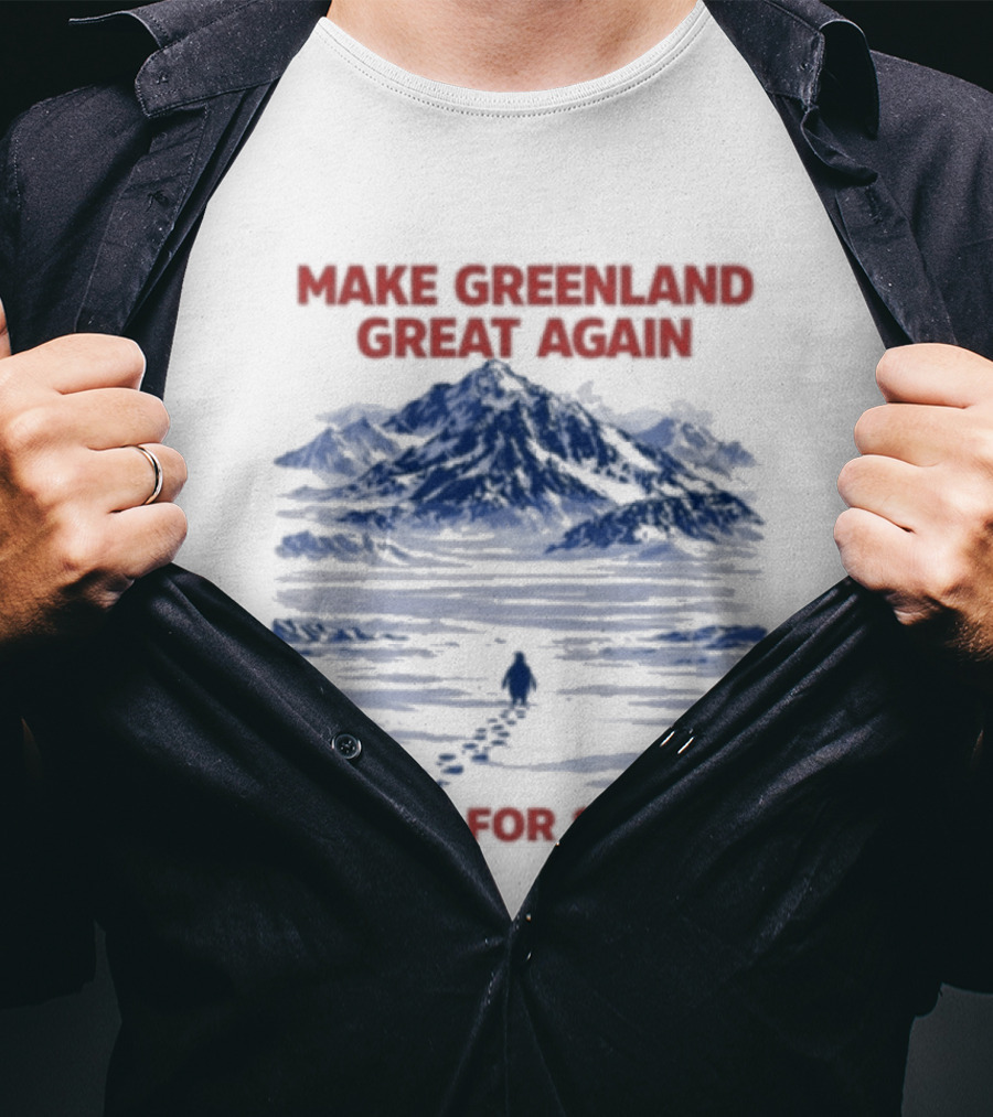 Make Greenland Great Again Not For Sale Penguin Greenland Anti Trump T-Shirt