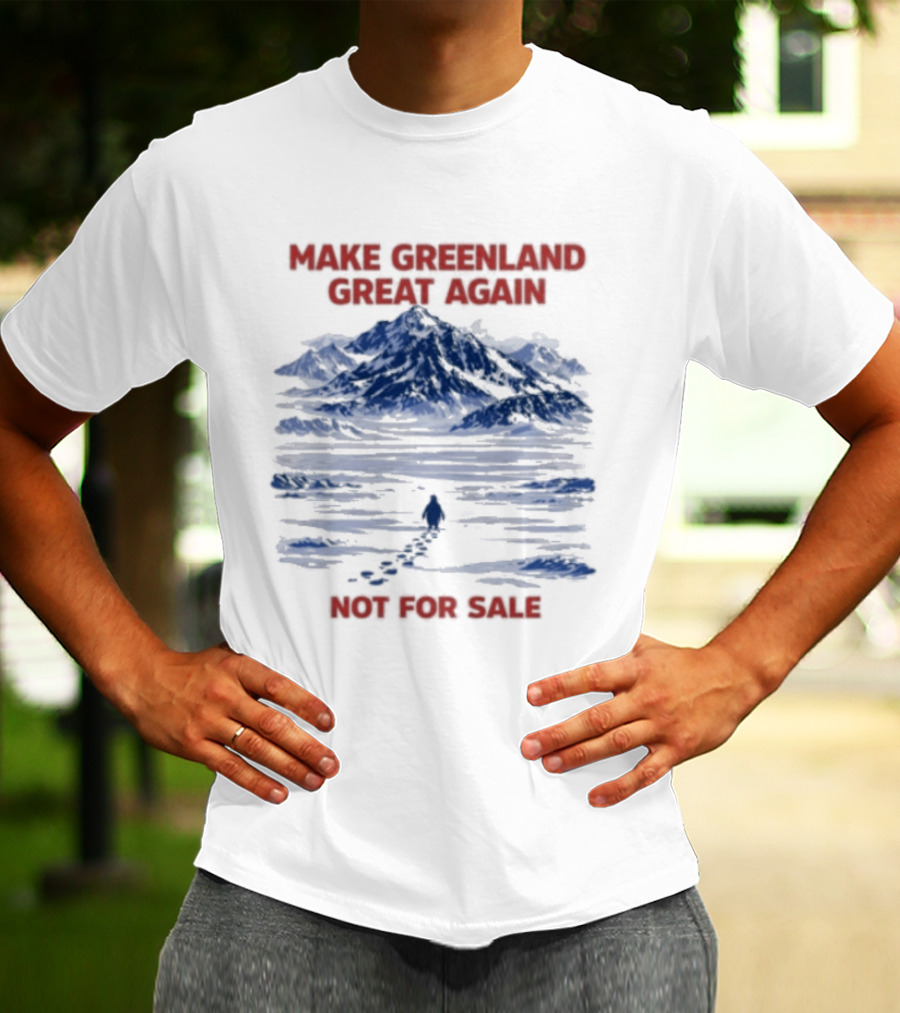 Make Greenland Great Again Not For Sale Penguin Greenland Anti Trump T-Shirt